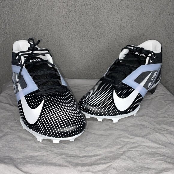 Nike Alpha Menace 4 Pro Football Cleats Black/White‎ Men’s  16 main image 6